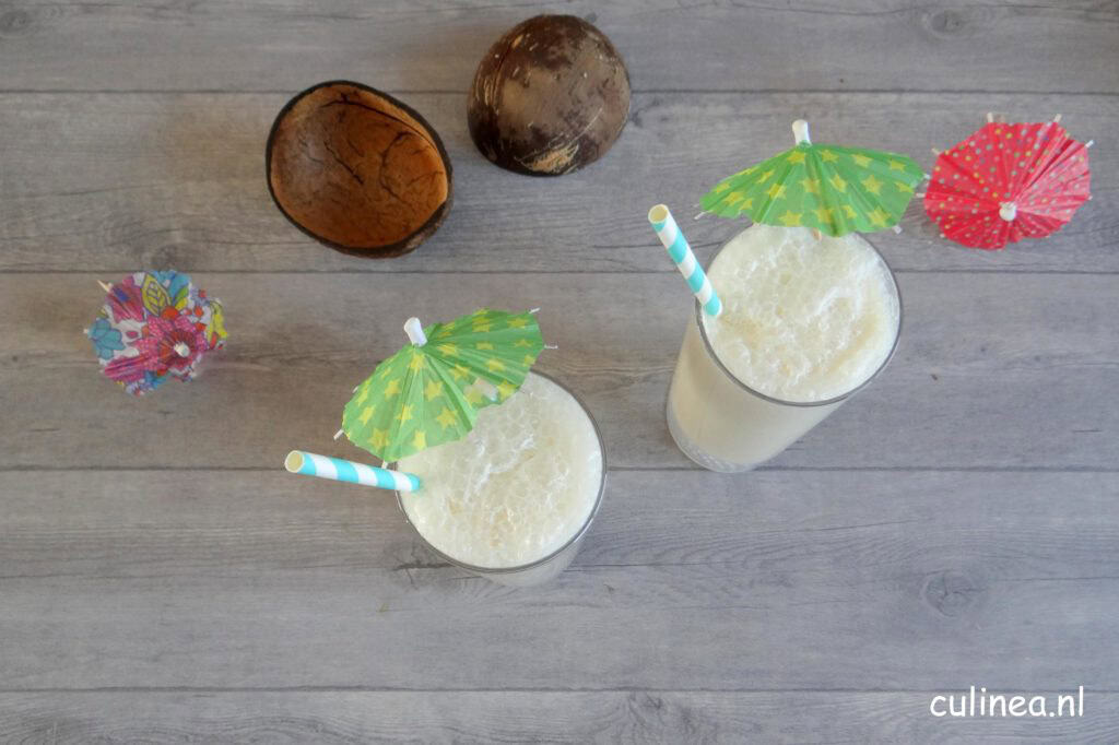 Koffie kokos milkshake