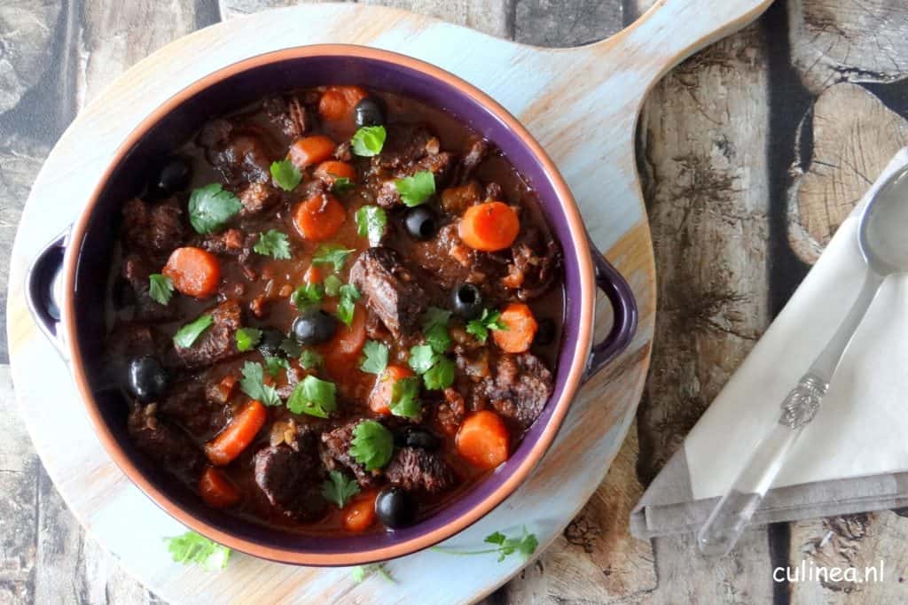 Provençaalse runderstoof Boeuf en Daube