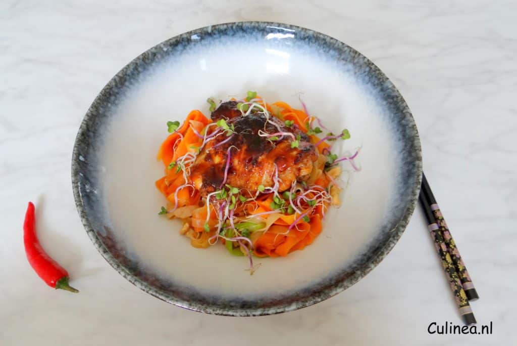 Thaise noedels met kip