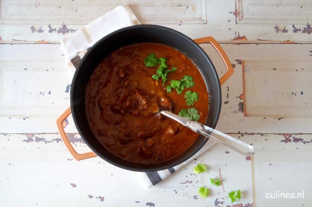 Rundvlees Vindaloo (Indiase curry)