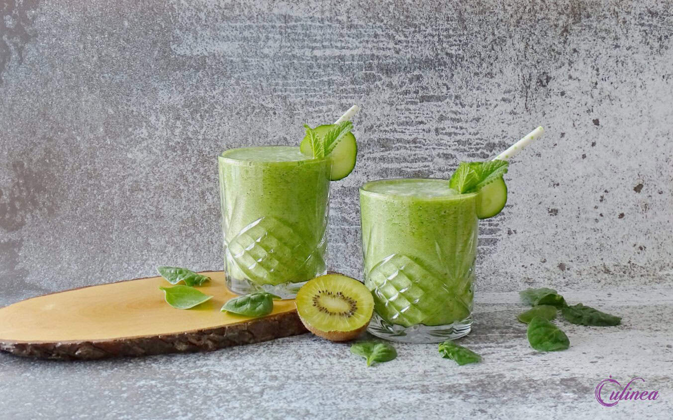 Verfrissende groene smoothie