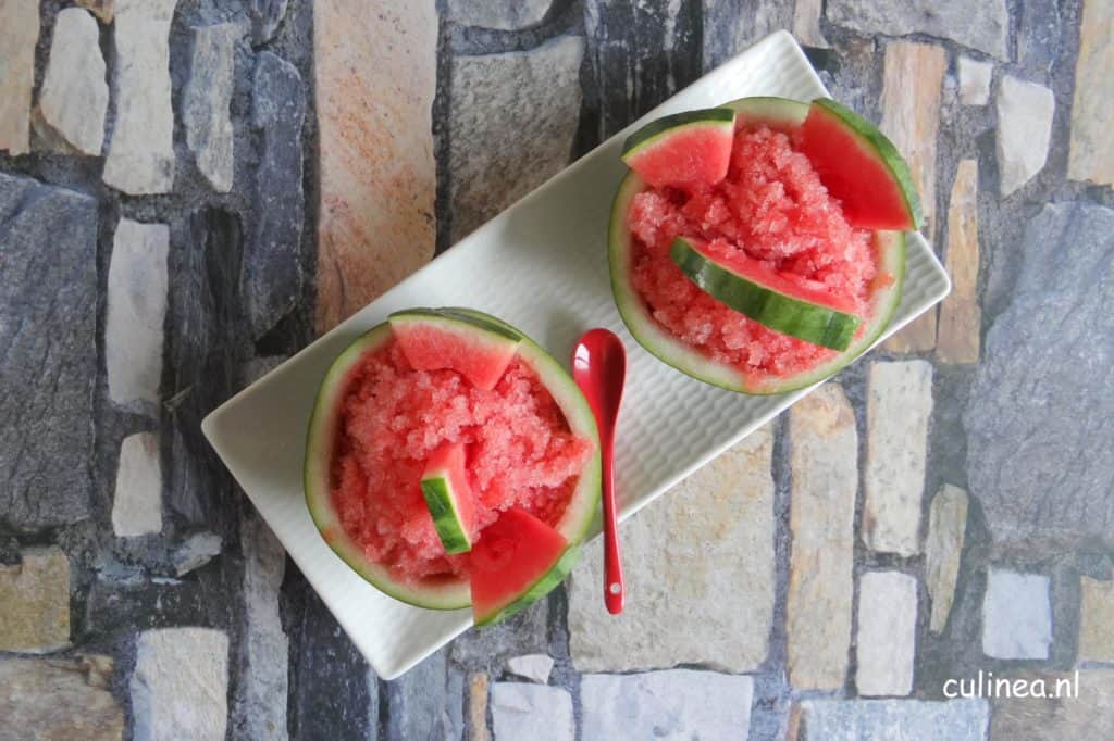 Watermeloen granita