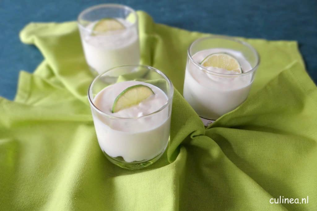 Key Lime Pie in een glaasje