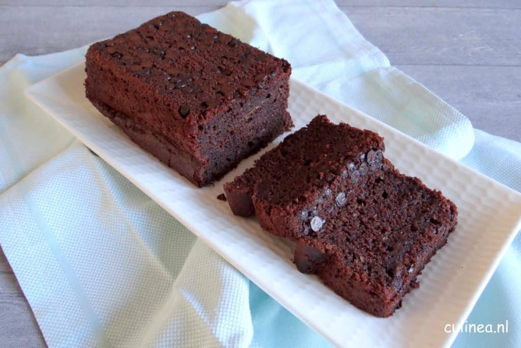 Banaan en chocoladecake