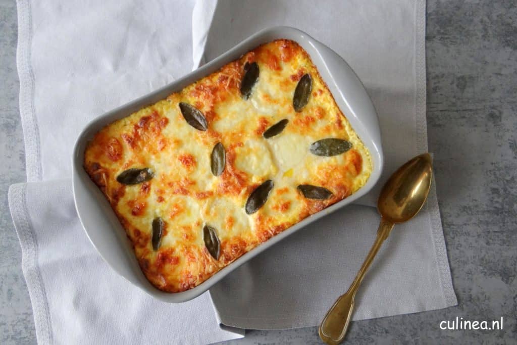 Pompoenlasagne met salie
