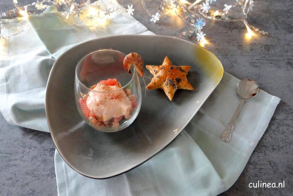 Hollandse garnalencocktail met grapefruit