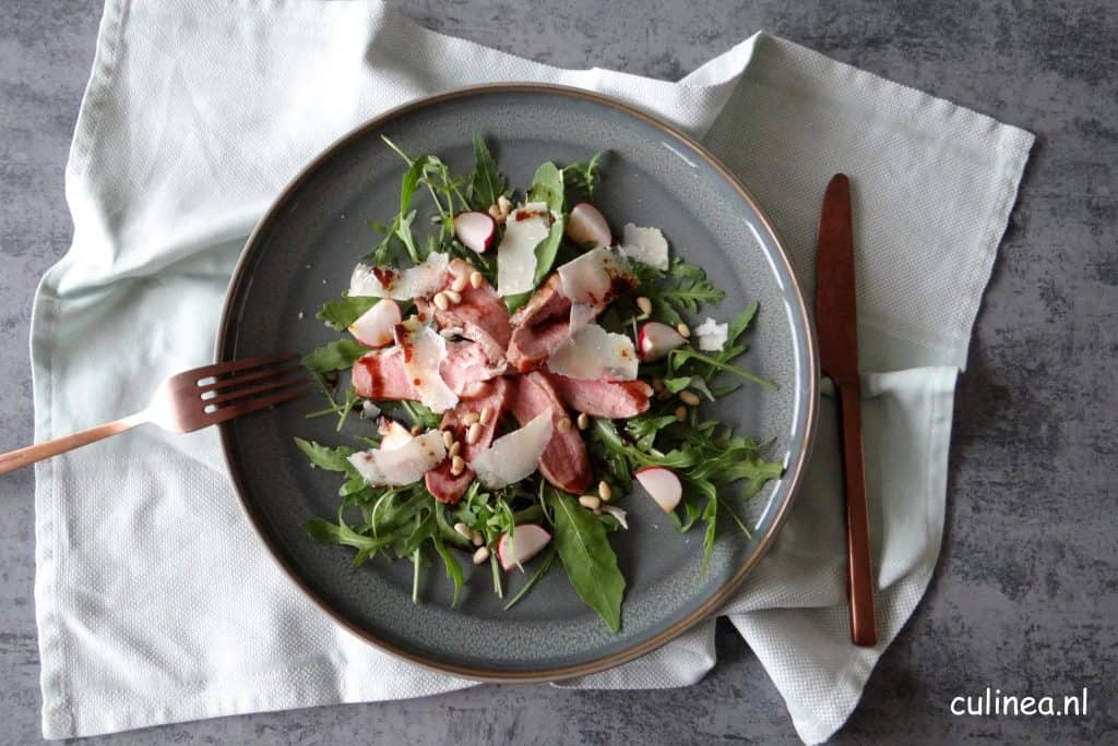 Tagliata van eendenborst