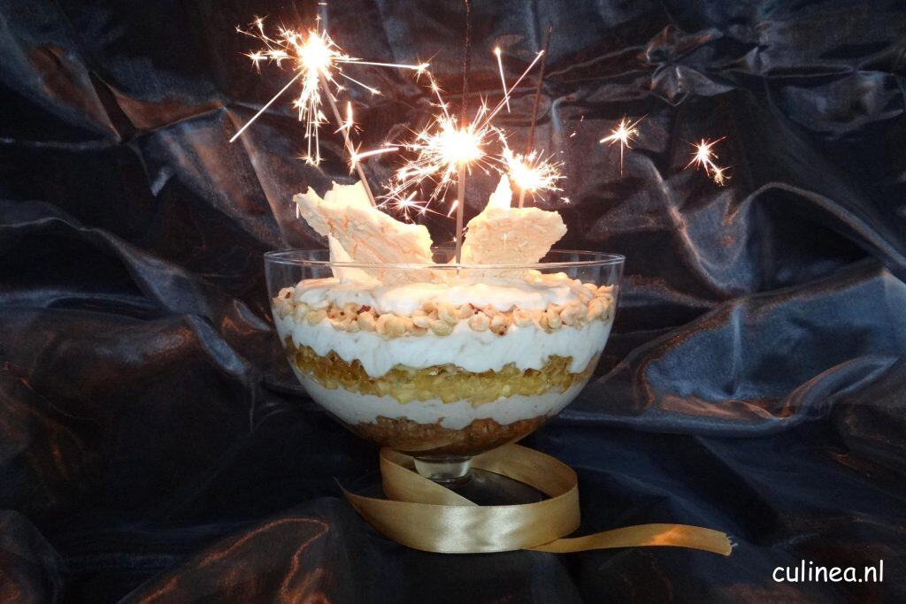 Trifle met mascarpone en Frangelico