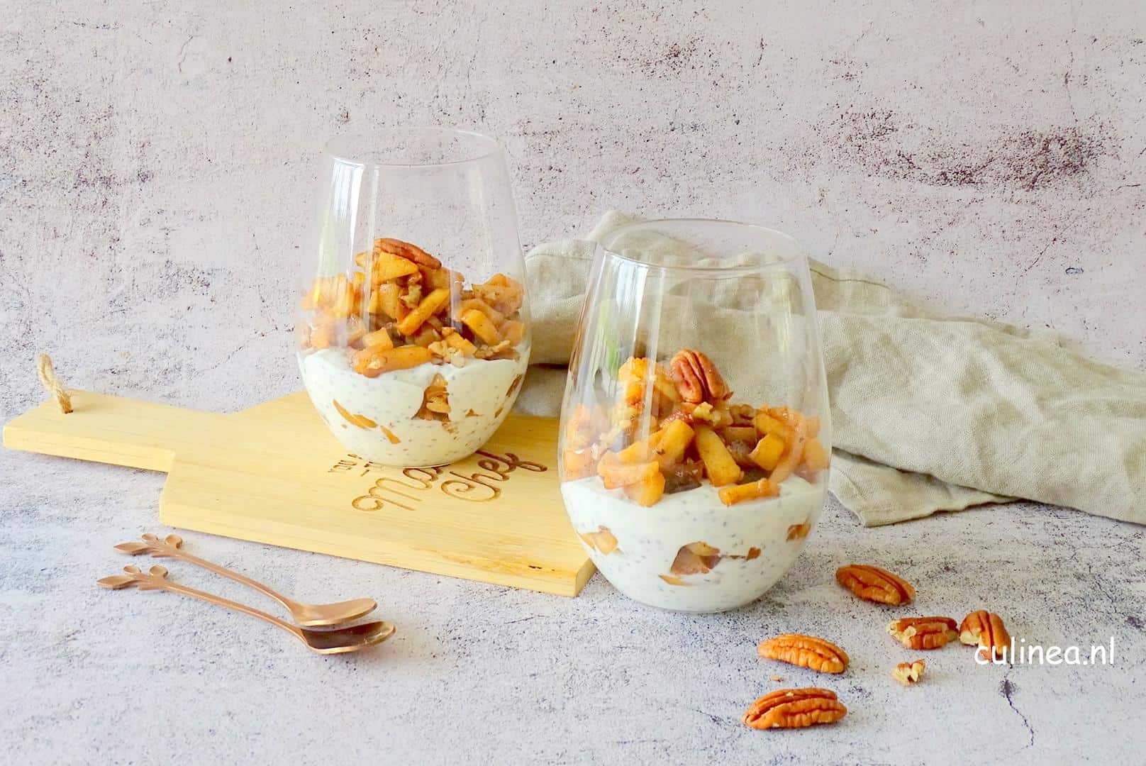 Appeltaart chiapudding