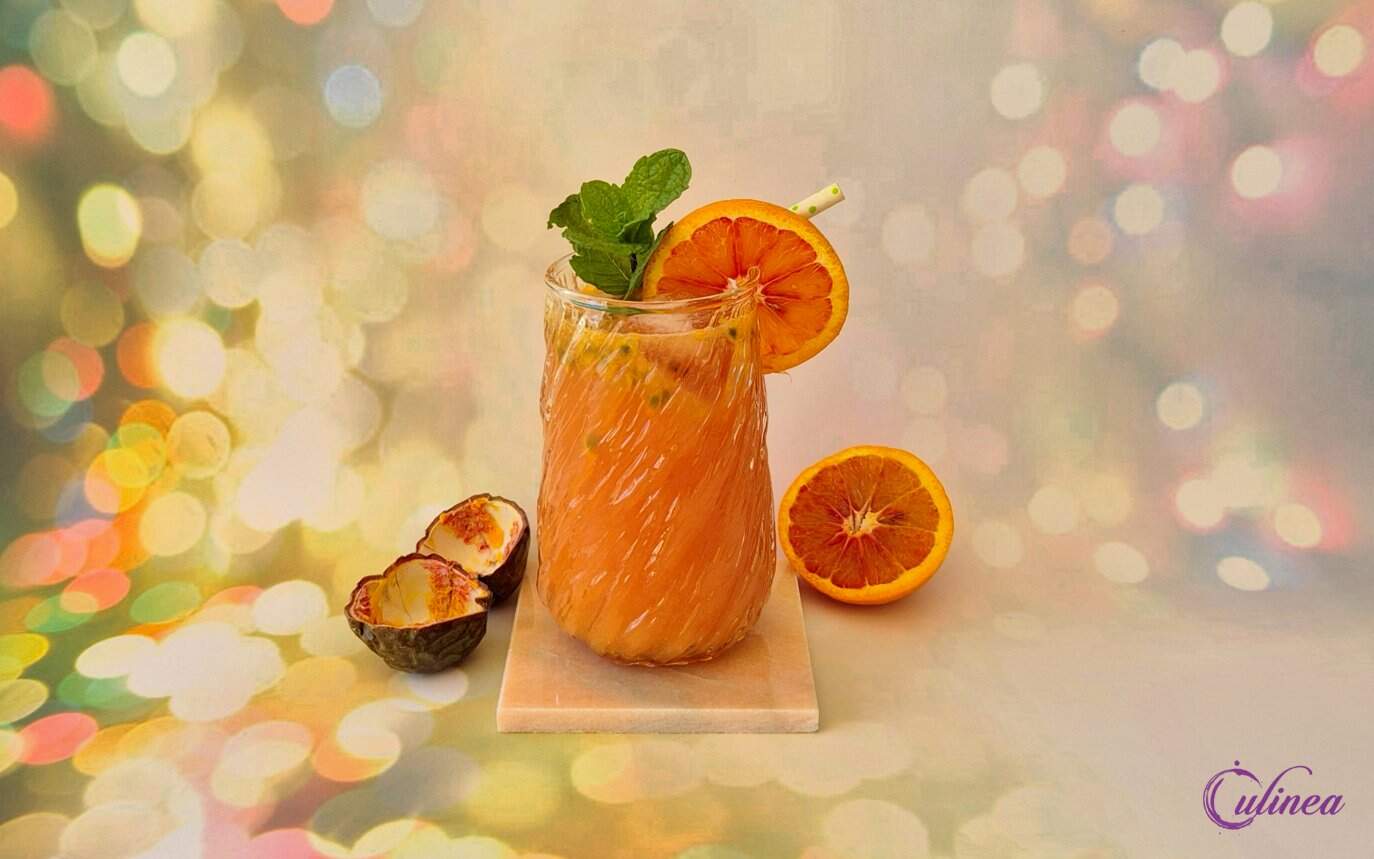 Citrus passiefruit mocktail