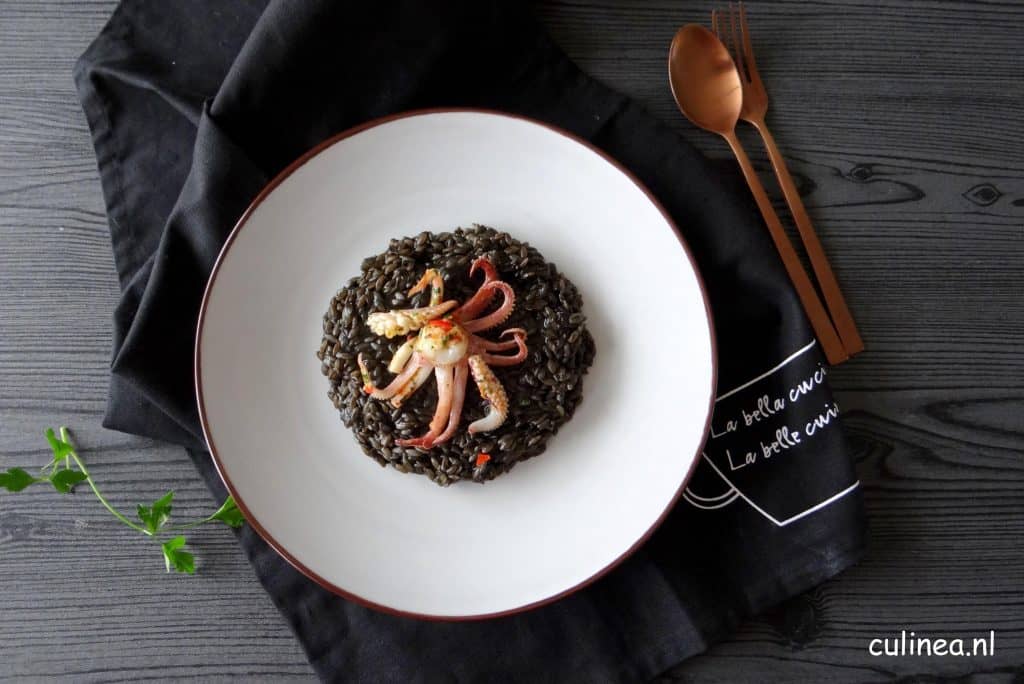 Orzotto nero met pijlinktvis