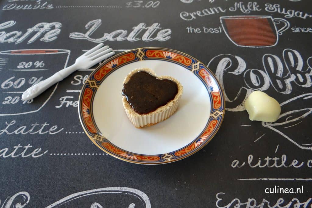 Mokka cheesecake hartjes