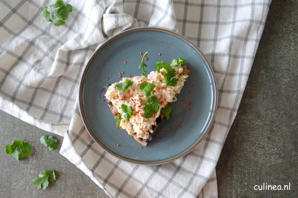 Cracker met Aziatische vis