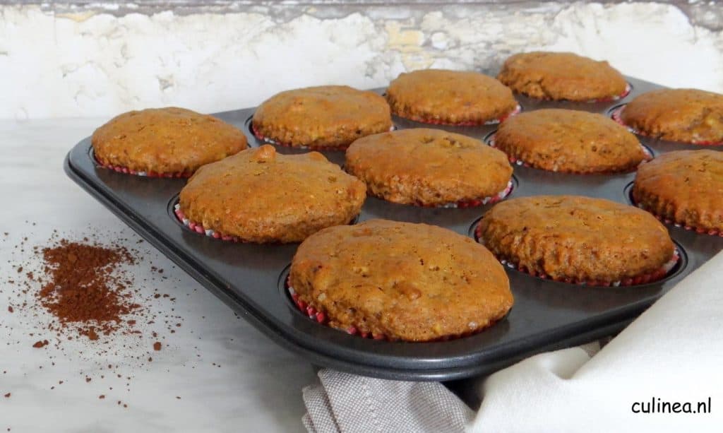 Mokka banaanmuffins