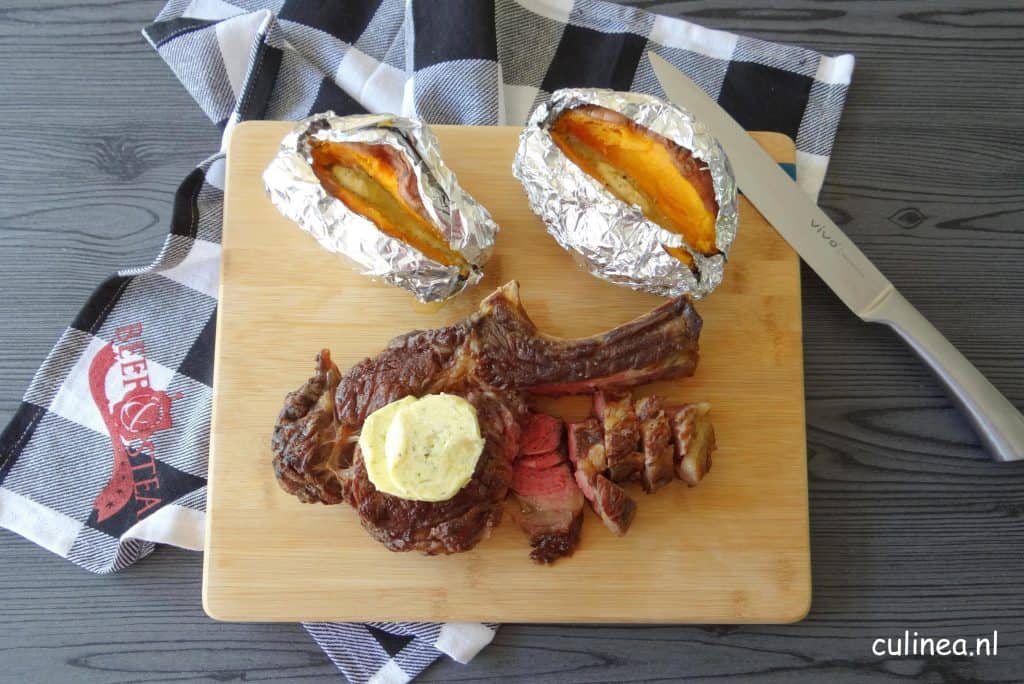 Côte de Boeuf met rozemarijnboter