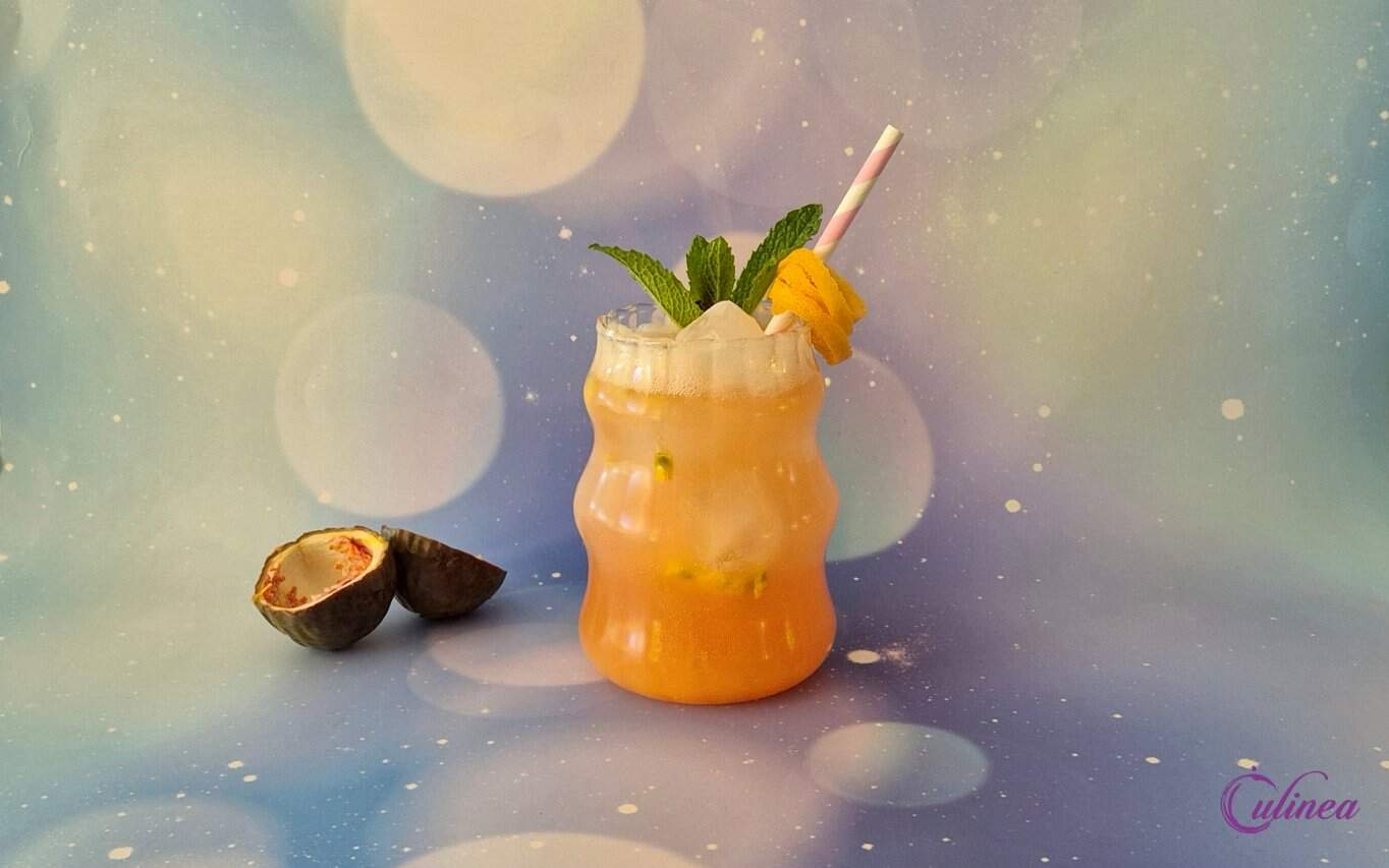 Grapefruit passievrucht mocktail