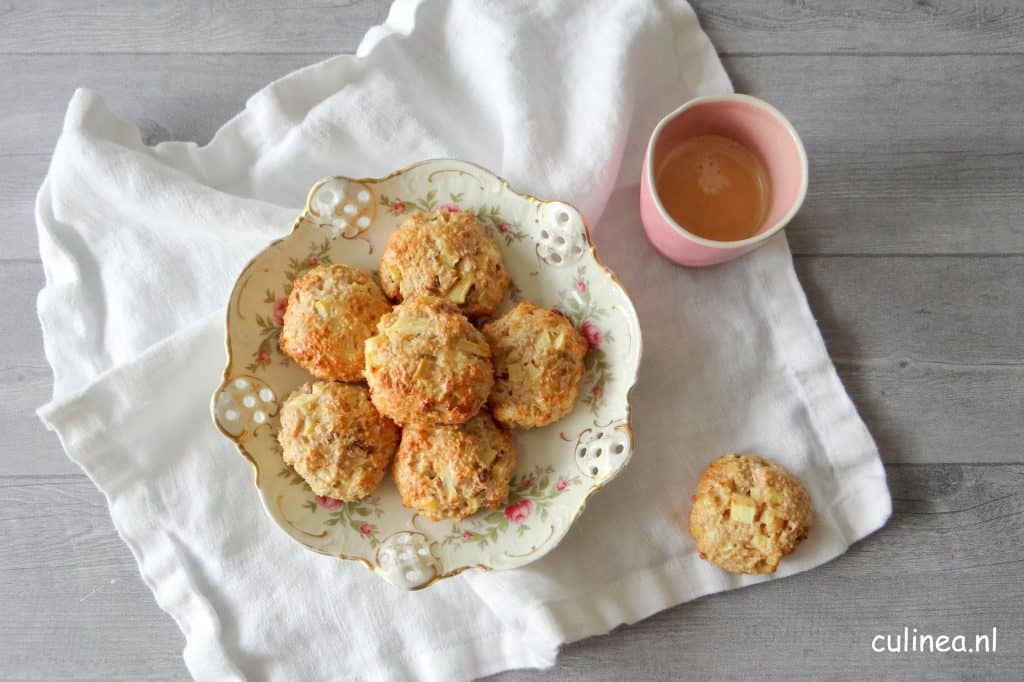 Eiwitrijke appel havermoutkoeken