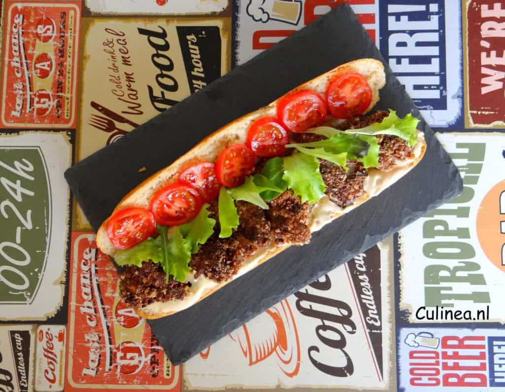 Stokbroodje krokante kippenlevers