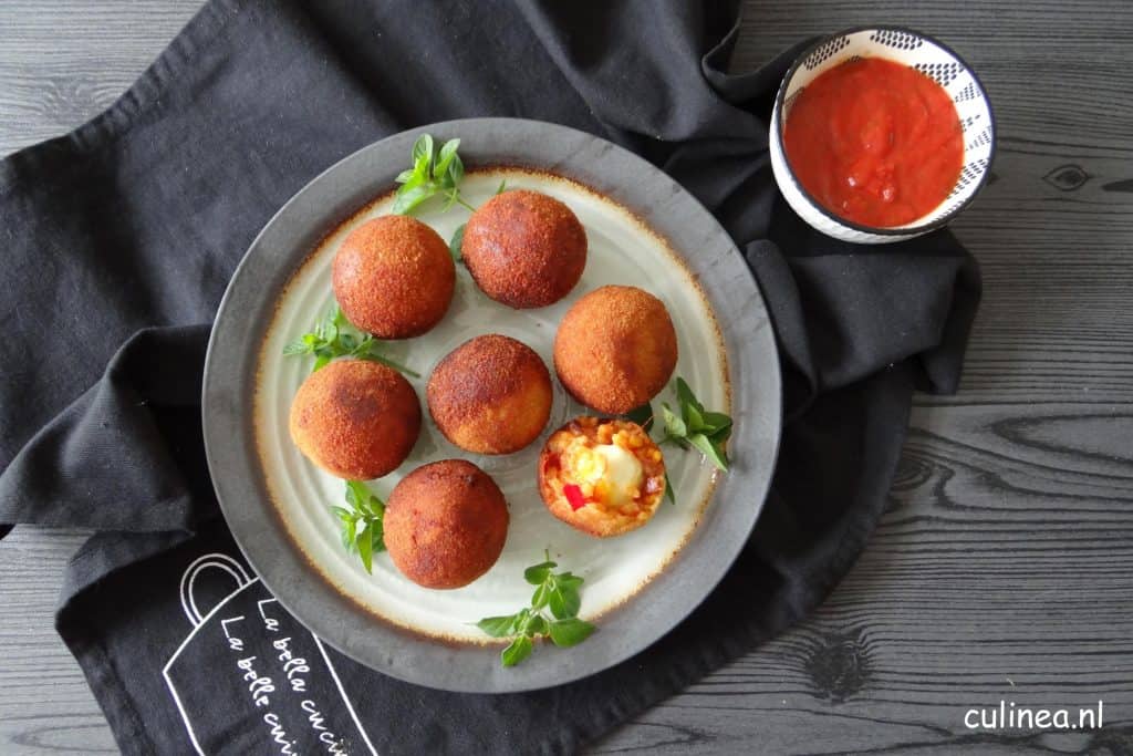 Arancini Italiaanse risottoballetjes