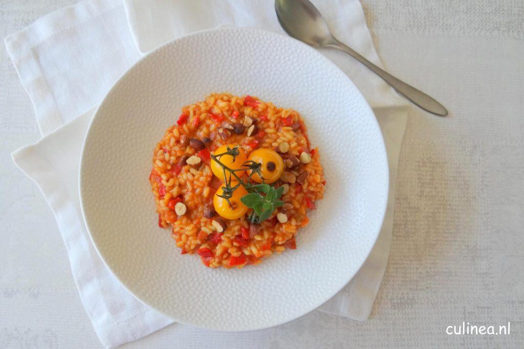 Spaanse rode rijst met chorizo