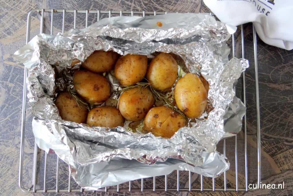 BBQ aardappels met rozemarijn en knoflook