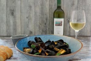 Mosselen met Italiaanse witte wijn