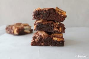 Brownies met Knoppers nutbar