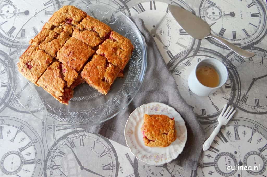 Havermout, banaan en pindakaascake