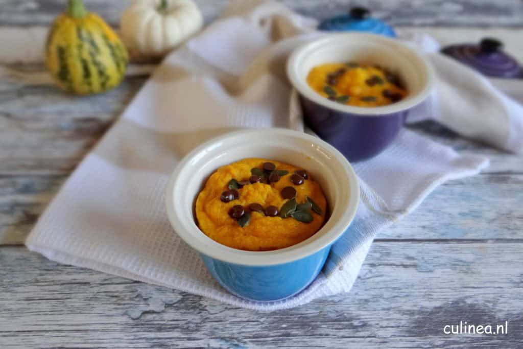 Pompoen mugcake met speculaaskruiden