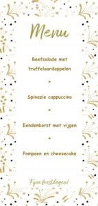 Vier Kerstmenu ideeën