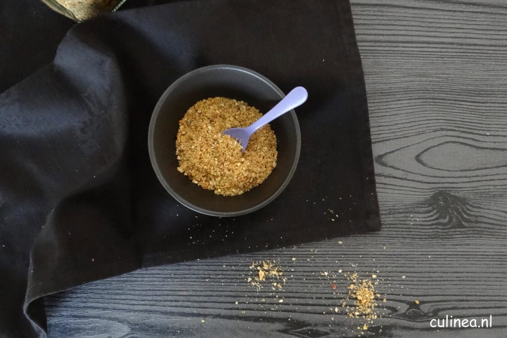 Zoete dukkah met pistachenoten