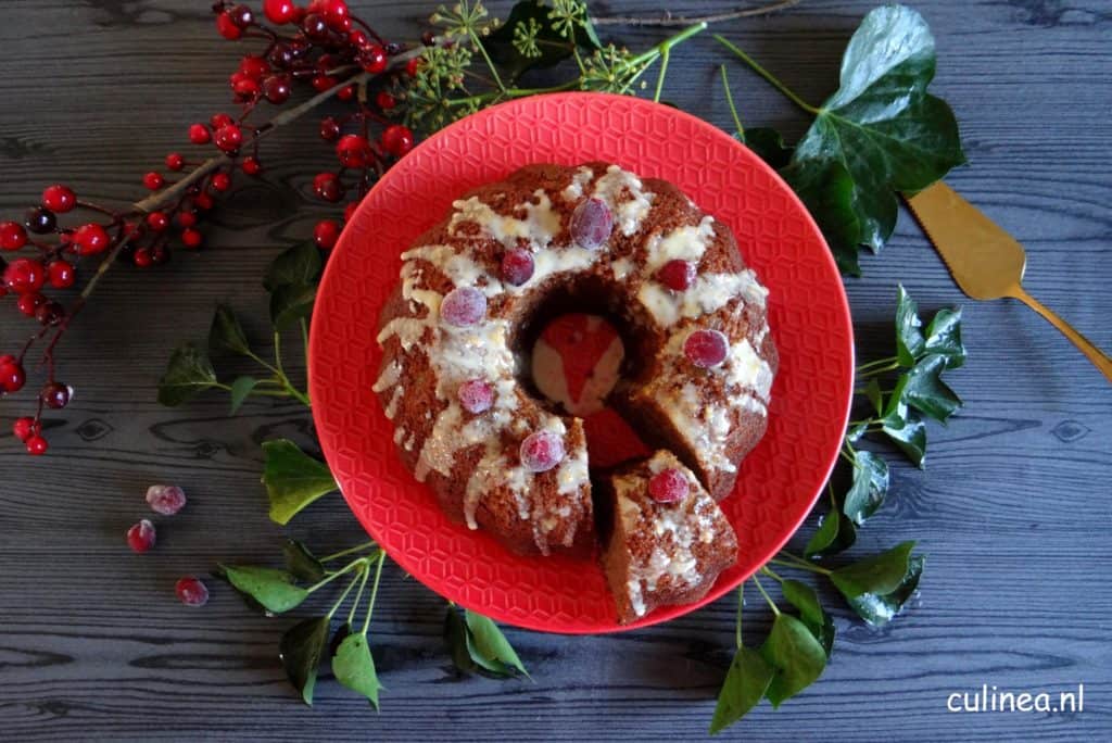 Gembercake tulband met sinaasappelicing