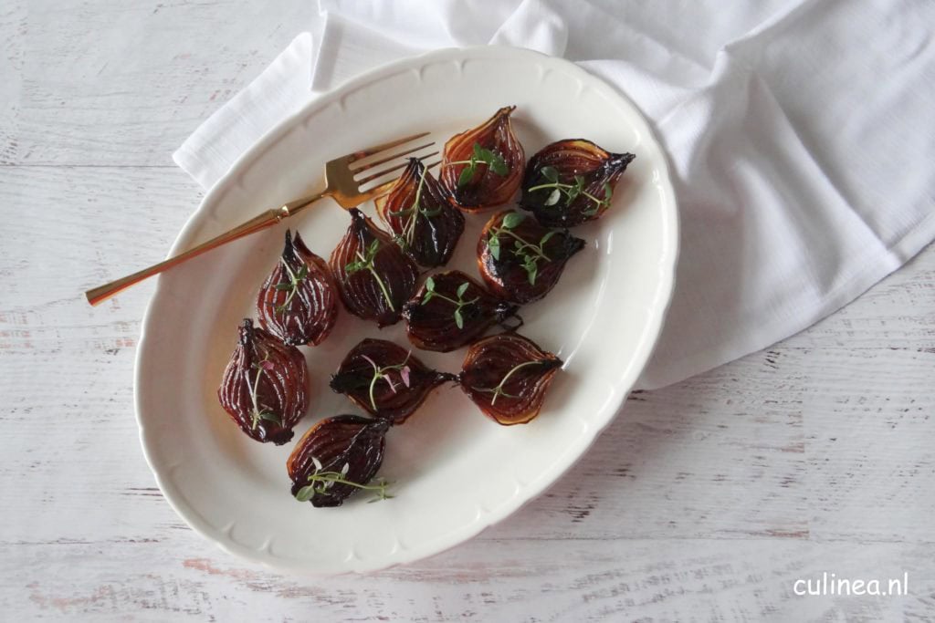 Balsamico uien uit de oven