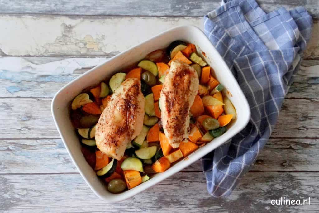 Kip ovenschotel met lekker veel groenten