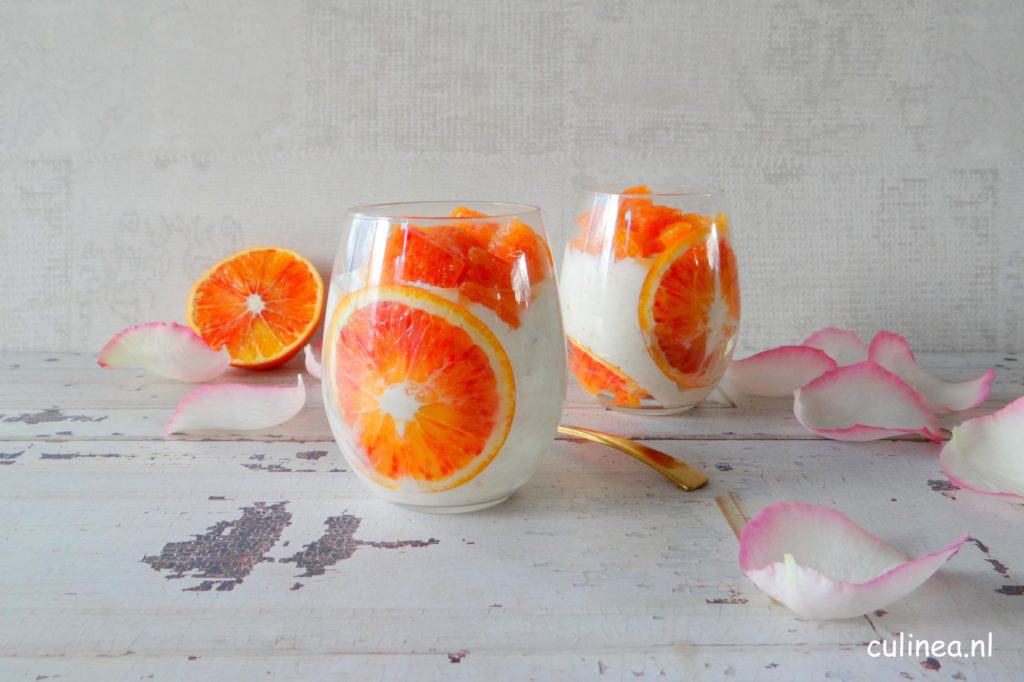 Havermout met bloedsinaasappel