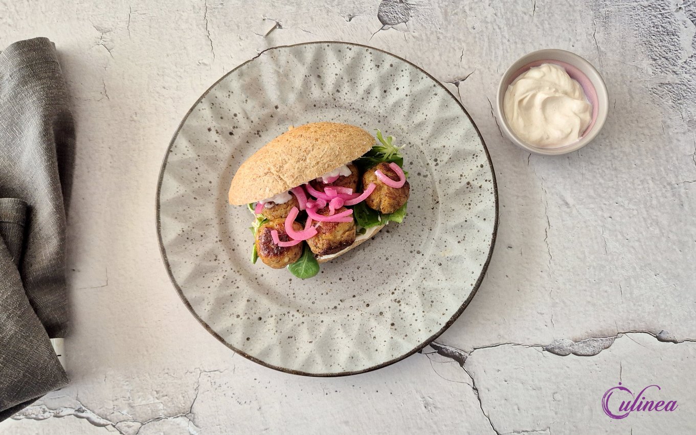 Stokbroodje shoarma kipgehaktballetjes