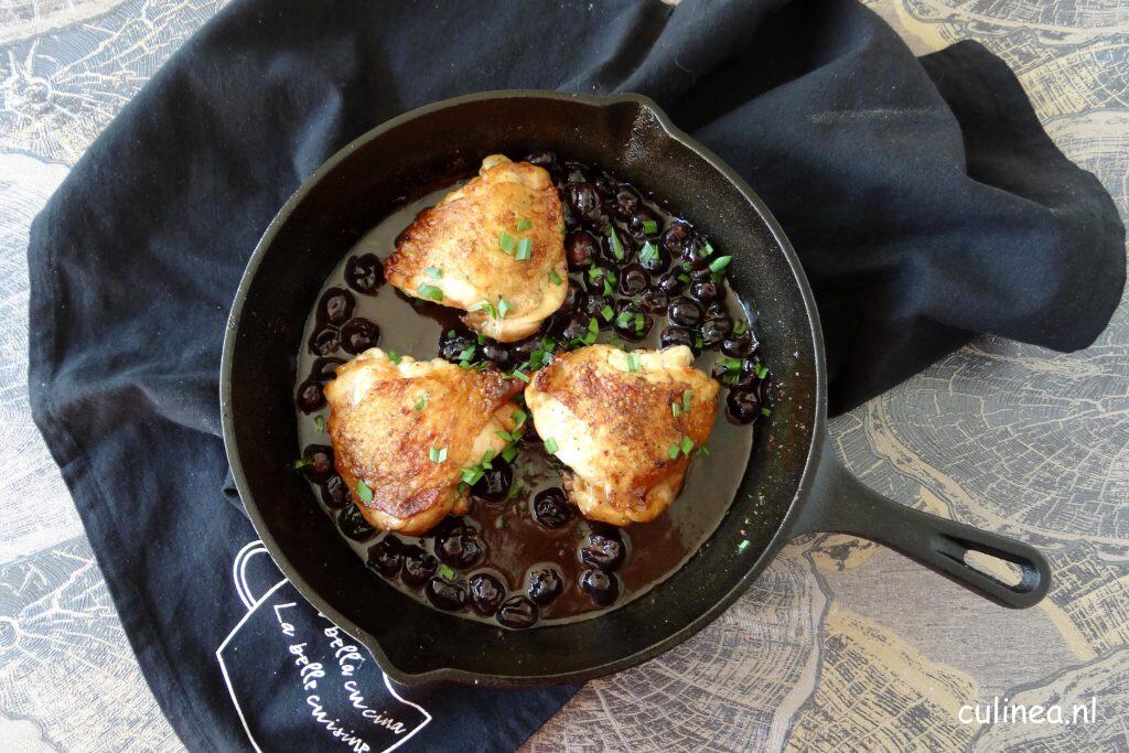 Kipkarbonades met druiven en Marsalasaus