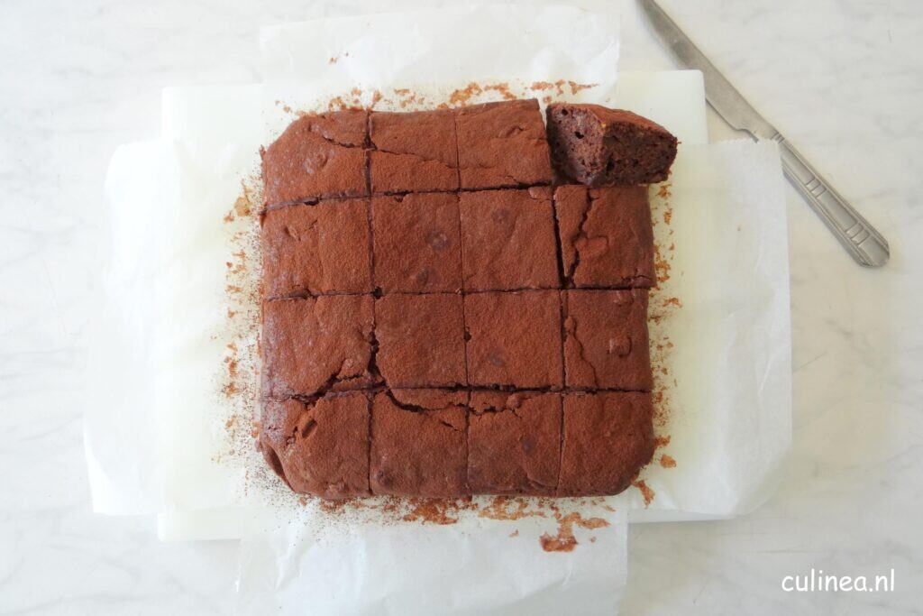 Chocolade courgette cake