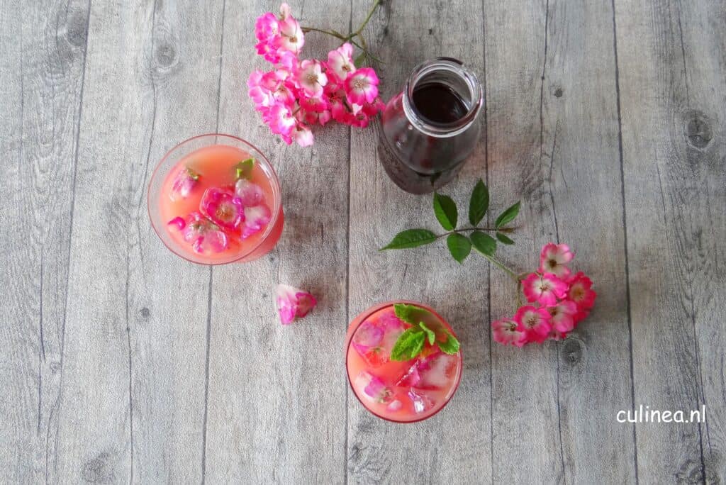 Grapefruit en hibiscus cocktail
