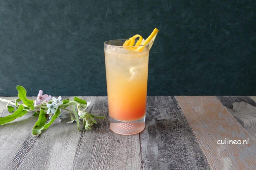 Citrus mocktail met passievruchtsiroop