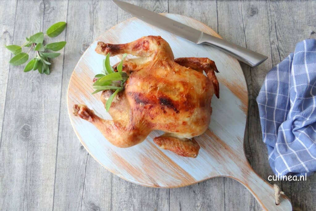 Hele kip in bierpekel