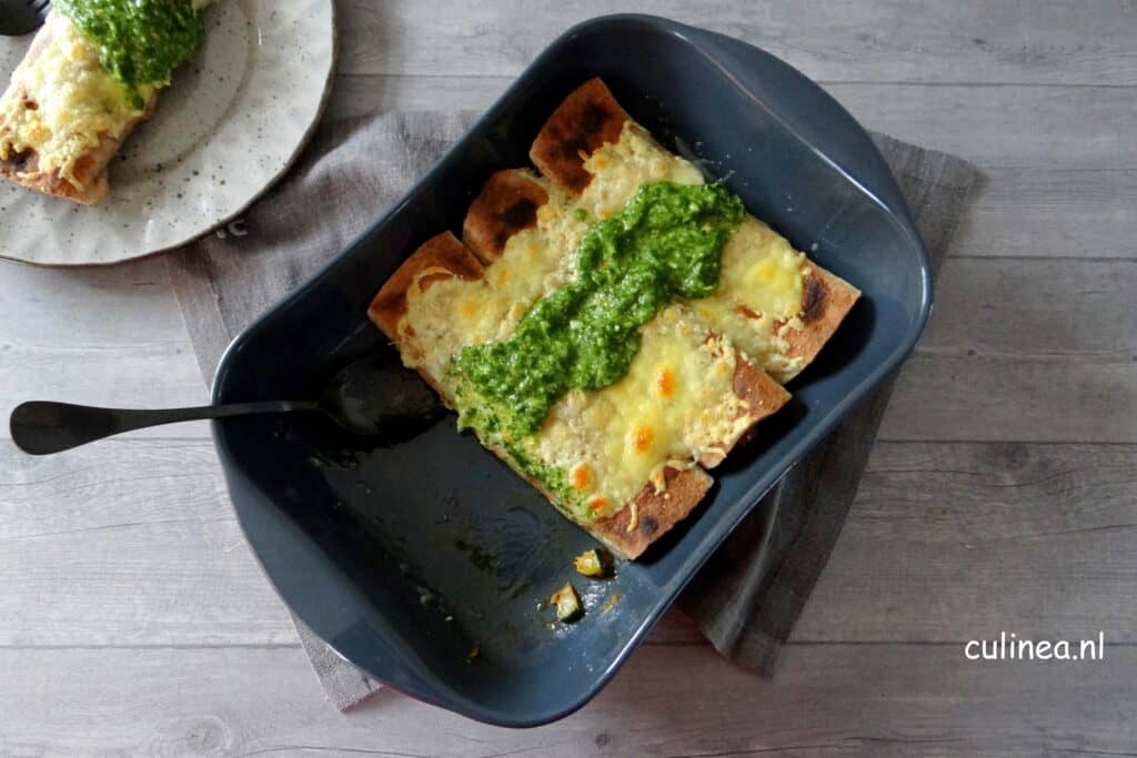 Enchilada met vegetarische kip en groente
