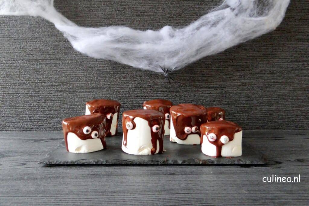 Halloween marshmallow monsters