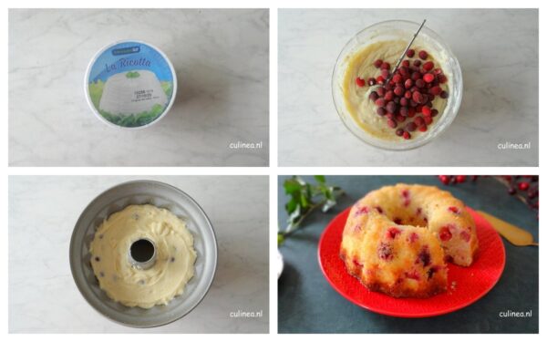 Cranberry ricotta tulband