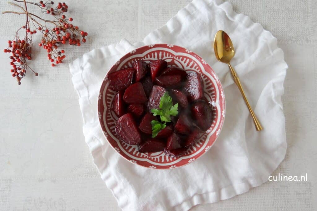 Geroosterde bietjes met honing en azijn