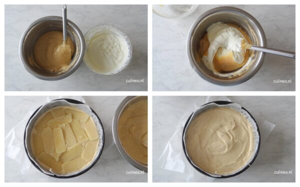 Speculaasbavaroistaart met pepernoten