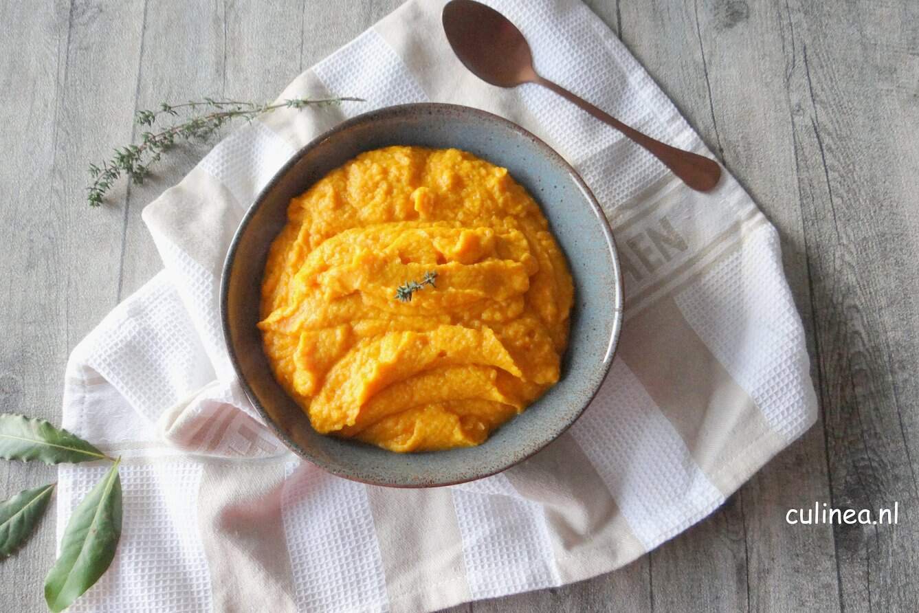 Knolselderij en wortelpuree