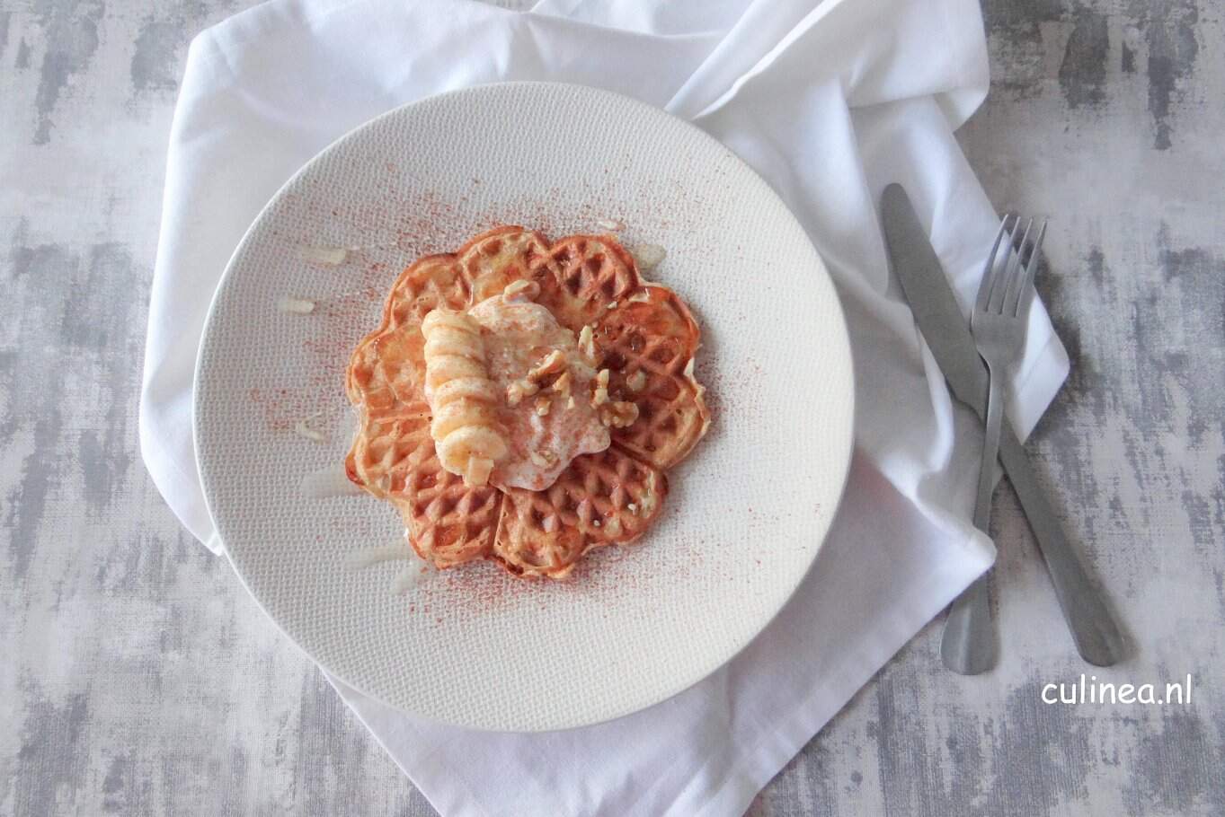 bananenbrood wafels met kaneel