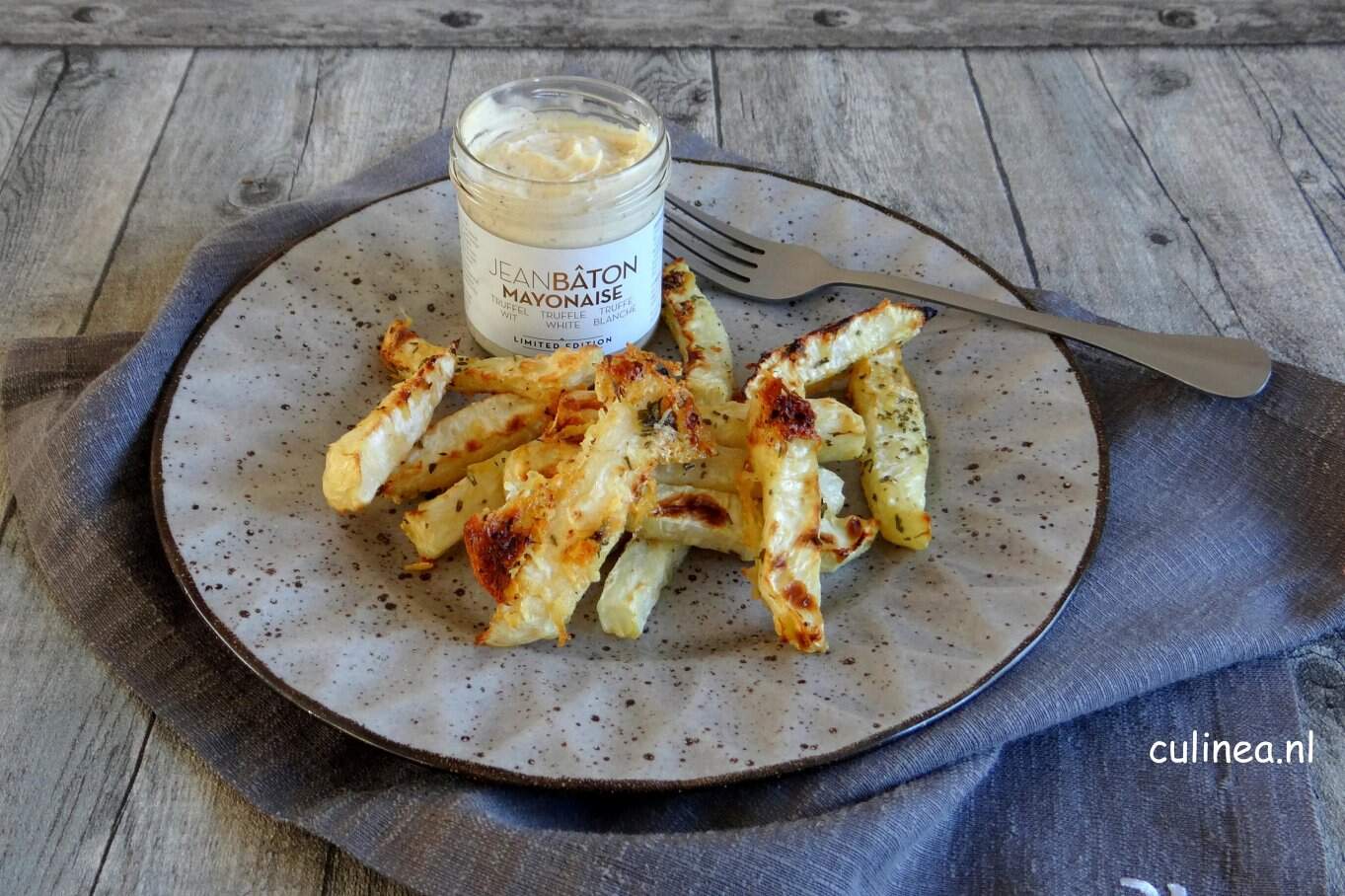 knolselderij frieten