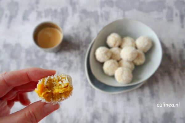 mango bliss balls met gember
